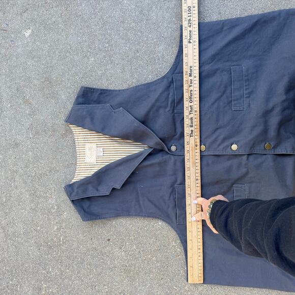 Scully Rowan Western Range Wear Canvas Gray Western Dress Vest RW041 4XL - Picture 5 of 5